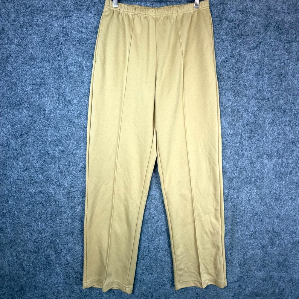 Sara Morgan Grandma Ankle Pants Womens 27 Beige Straight Leg Casual Front Seam